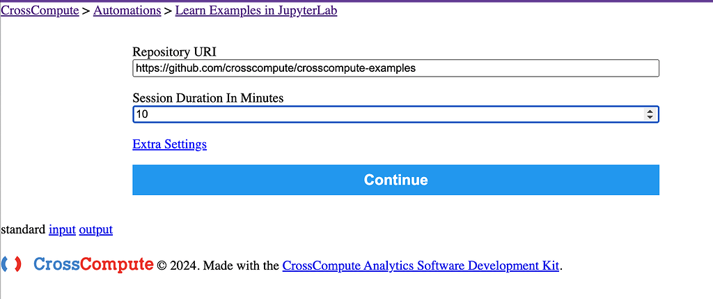 A Quick Exercise Using CrossCompute's Online IDE - Tutorials ...